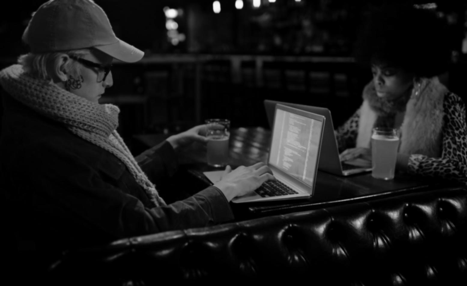 Close-up of insights and metrics dashboard showing real-time data analysis and performance indicators